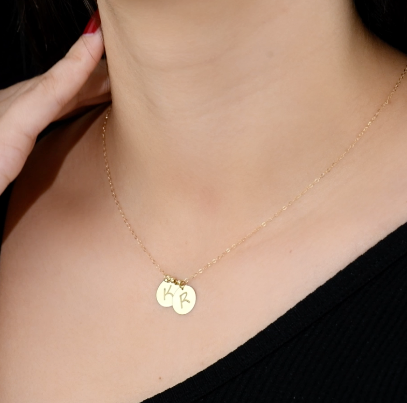 Collier en Or 18k- Les Cercles D'or