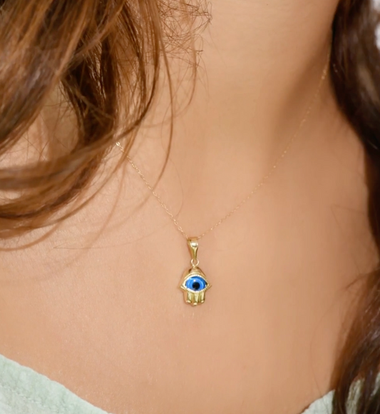 Collier Evil Eye en Or 18k